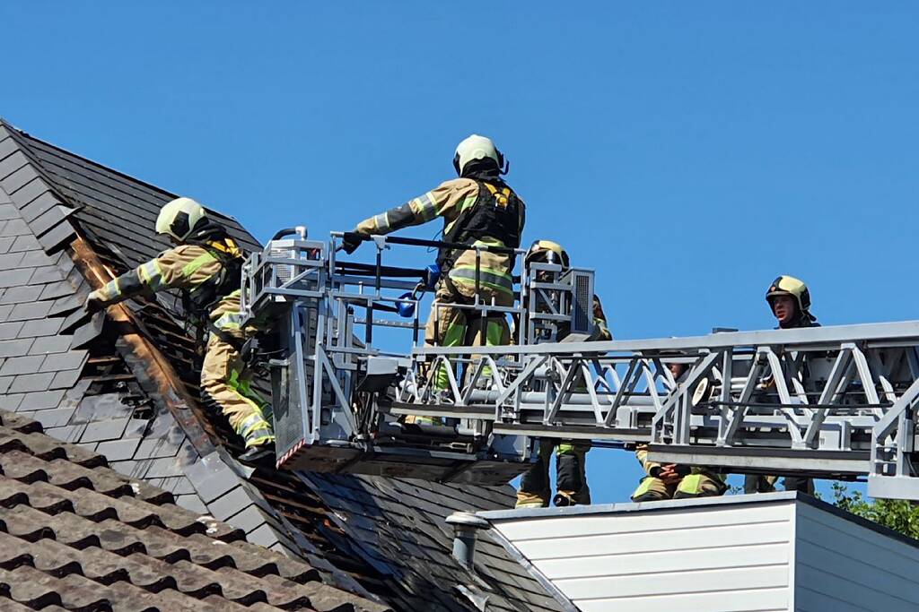 Brand in nok van woning