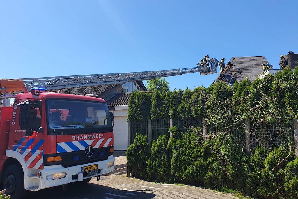 Brand in nok van woning