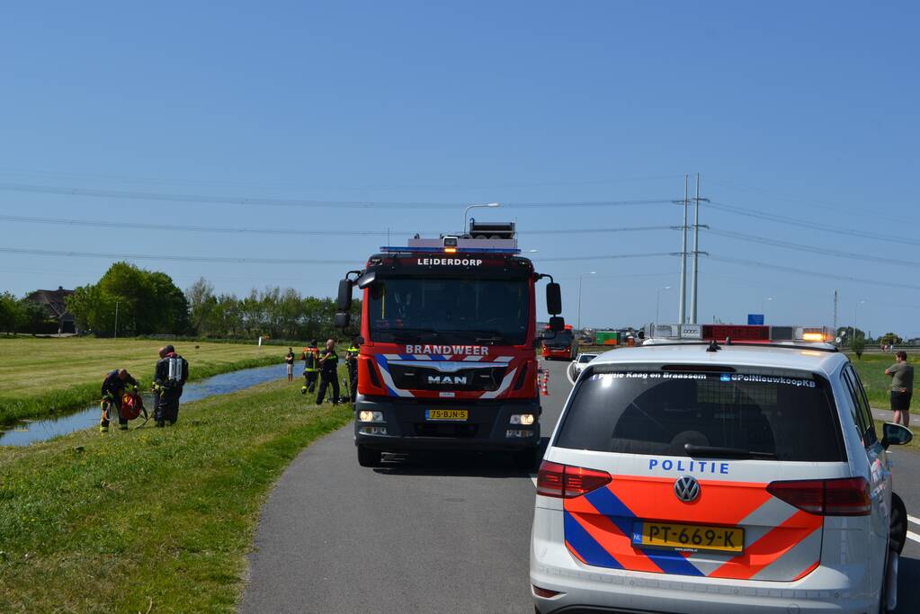 Grote zoekactie na gevonden rollator langs sloot