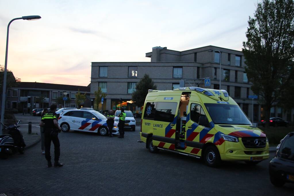 Scooterrijder gewond na aanrijding