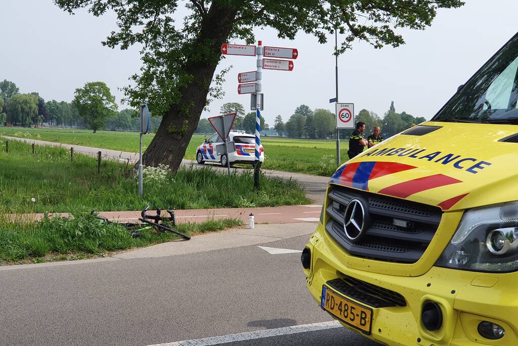 Wielrenner gewond na aanrijding