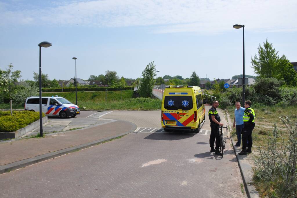 Fietser gewond na val