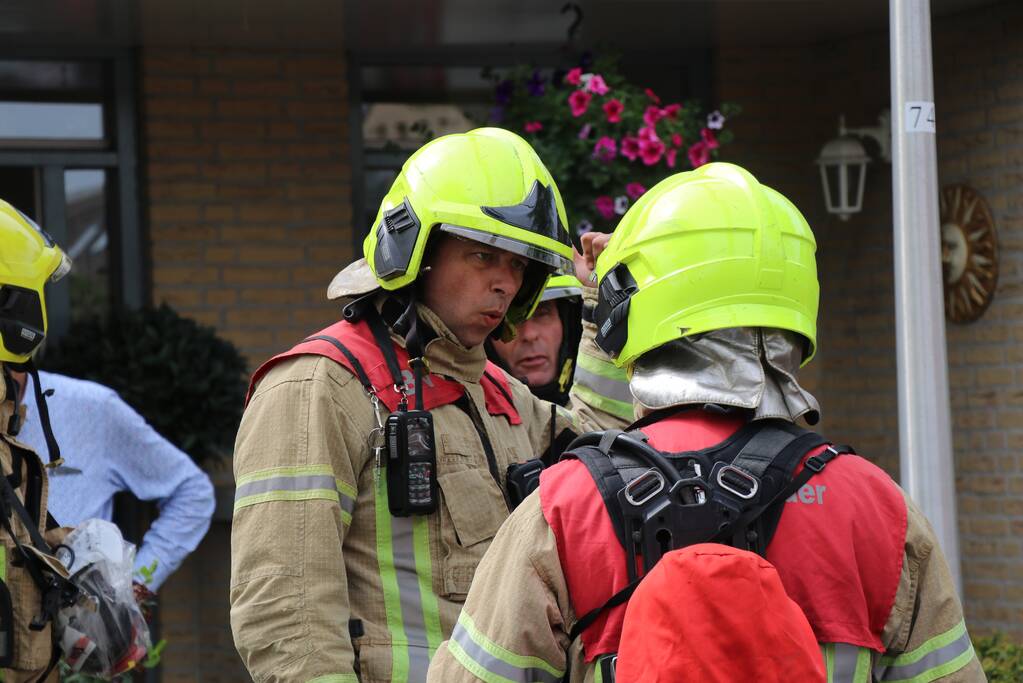 Brand op zolder van woning
