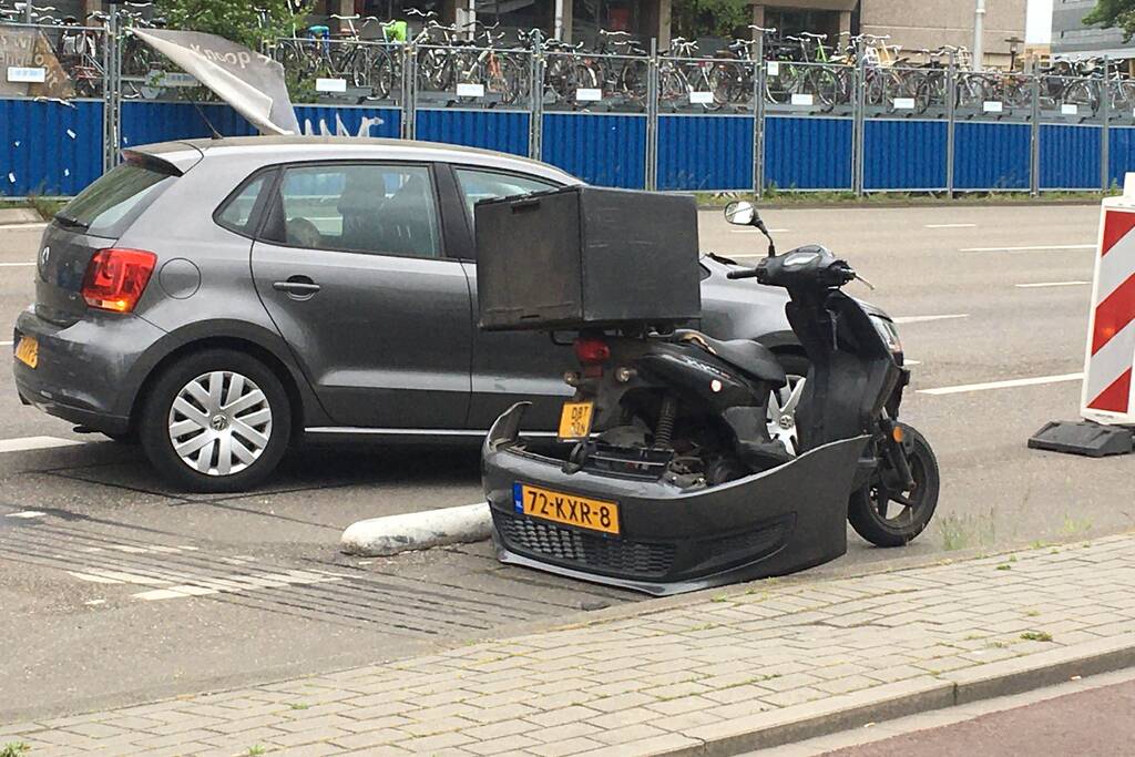 Schade na aanrijding met scooter
