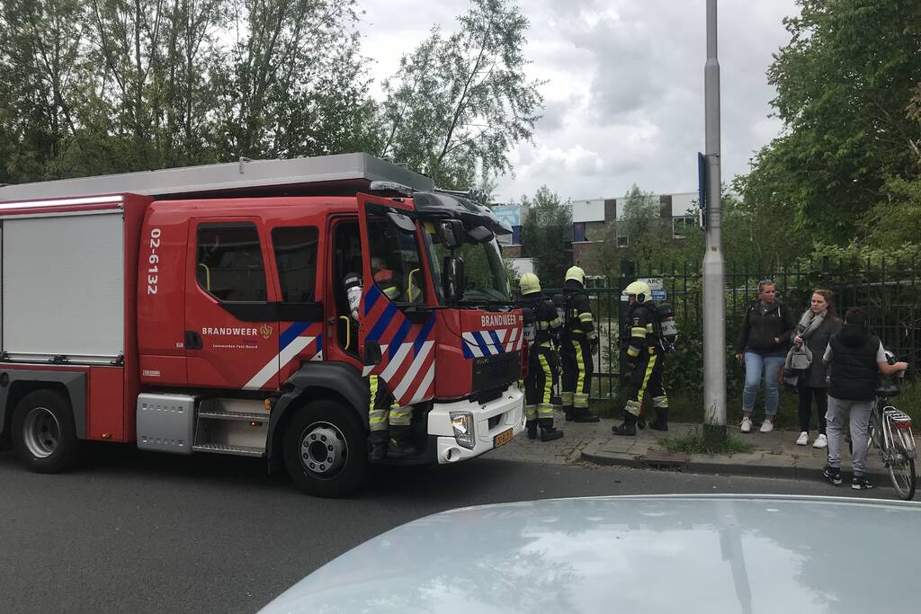 Brand in oud UPC gebouw