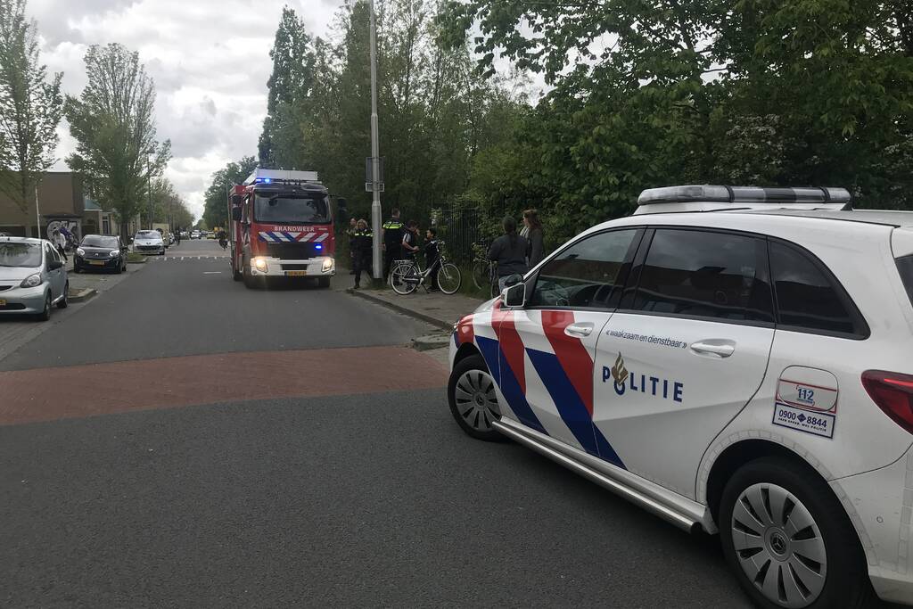 Brand in oud UPC gebouw