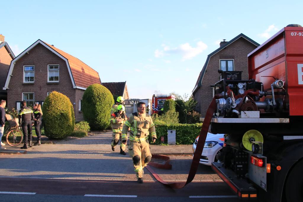 Flinke brand in garagebox