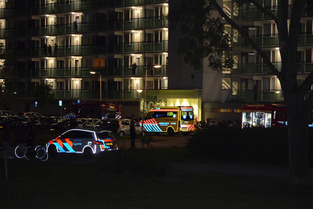 Gewonde bij brand in flatgebouw
