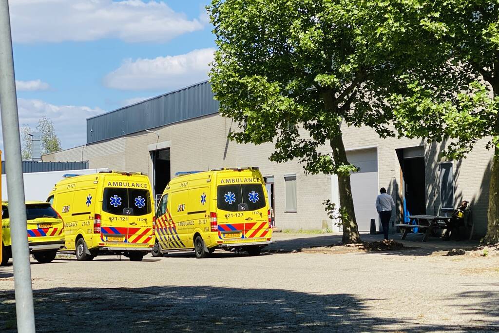 Ernstig incident in bedrijfsloods