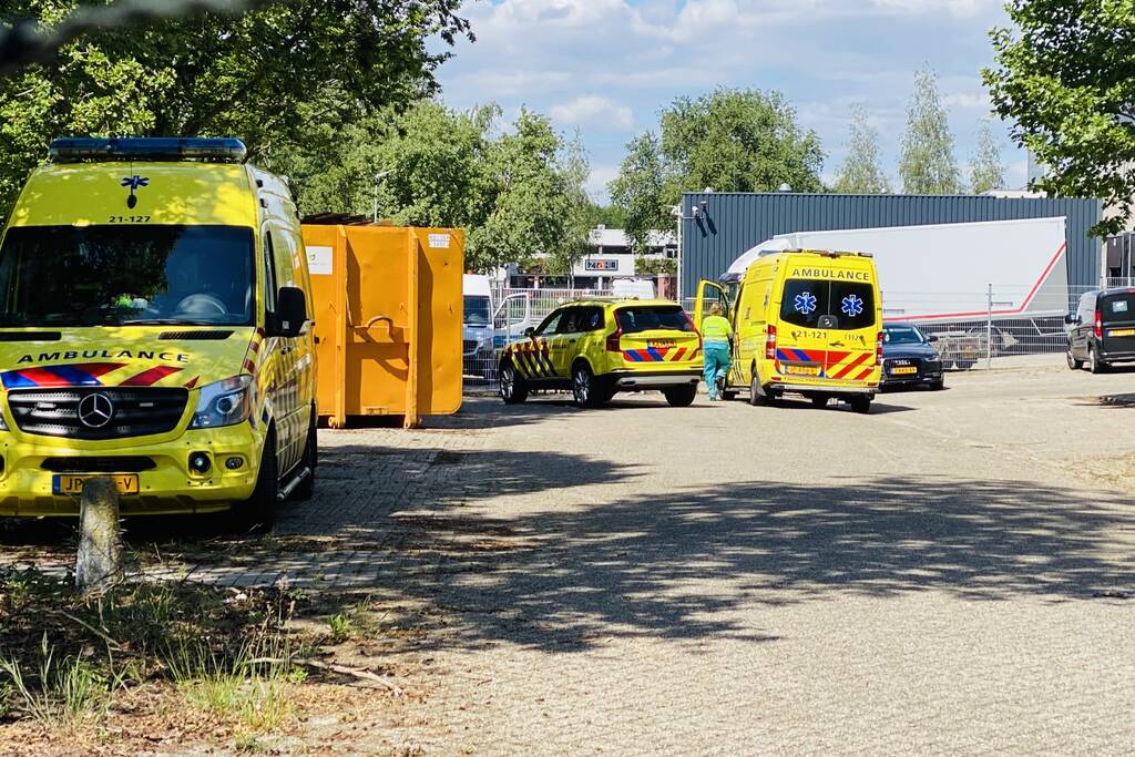 Ernstig incident in bedrijfsloods