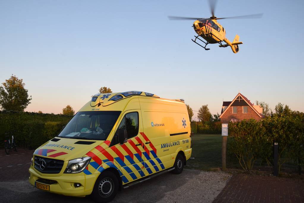Persoon ernstig gewond geraakt op camping