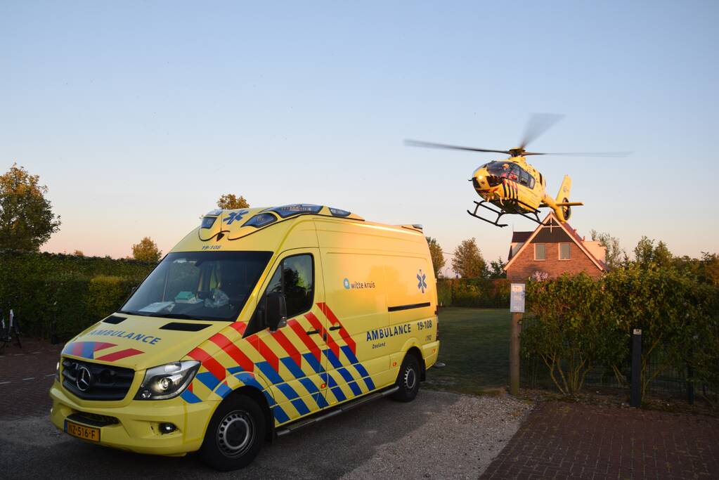 Persoon ernstig gewond geraakt op camping