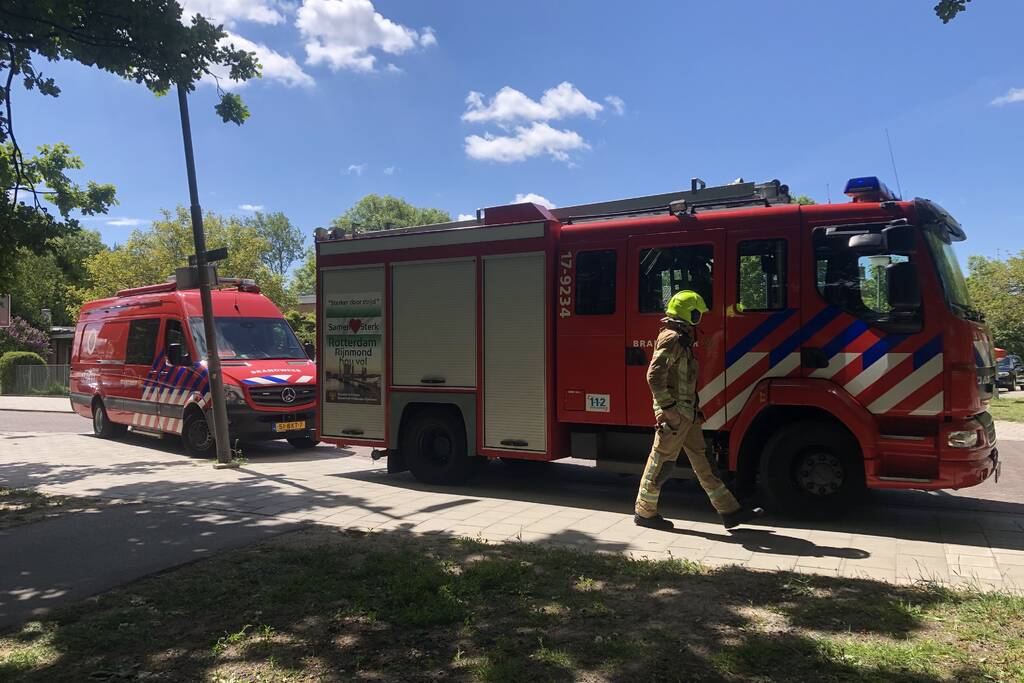 Gasleiding geraakt bij graafwerkzaamheden