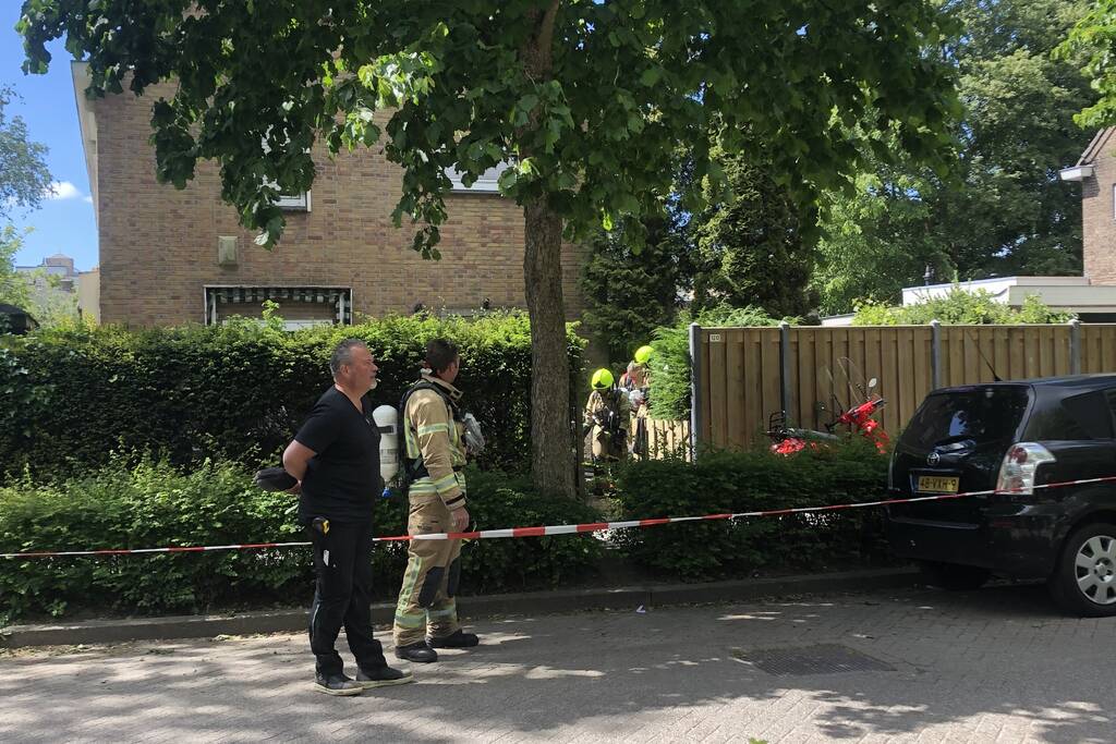 Gasleiding geraakt bij graafwerkzaamheden