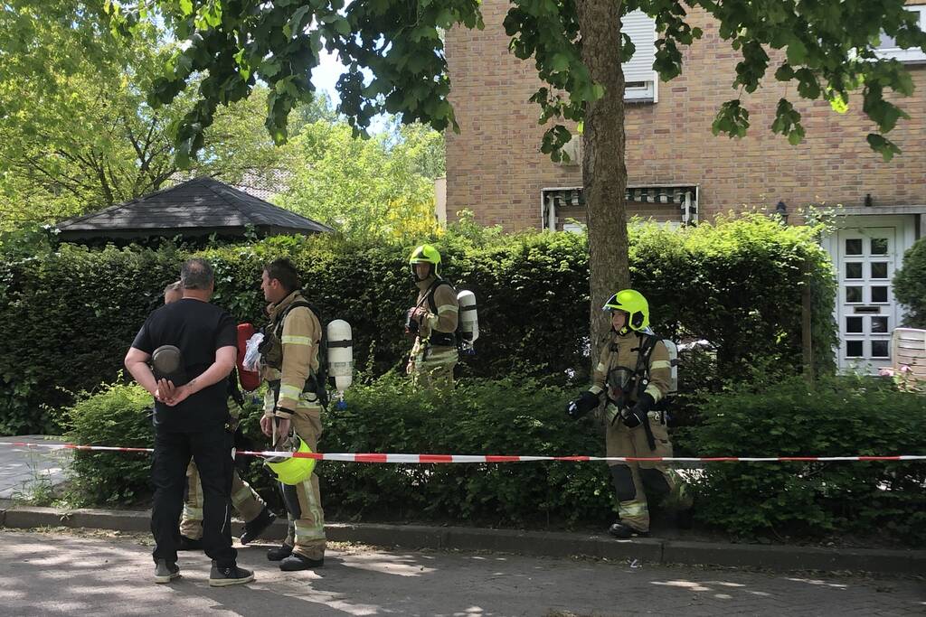 Gasleiding geraakt bij graafwerkzaamheden