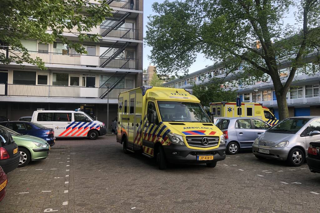 Traumahelikopter trekt veel bekijks