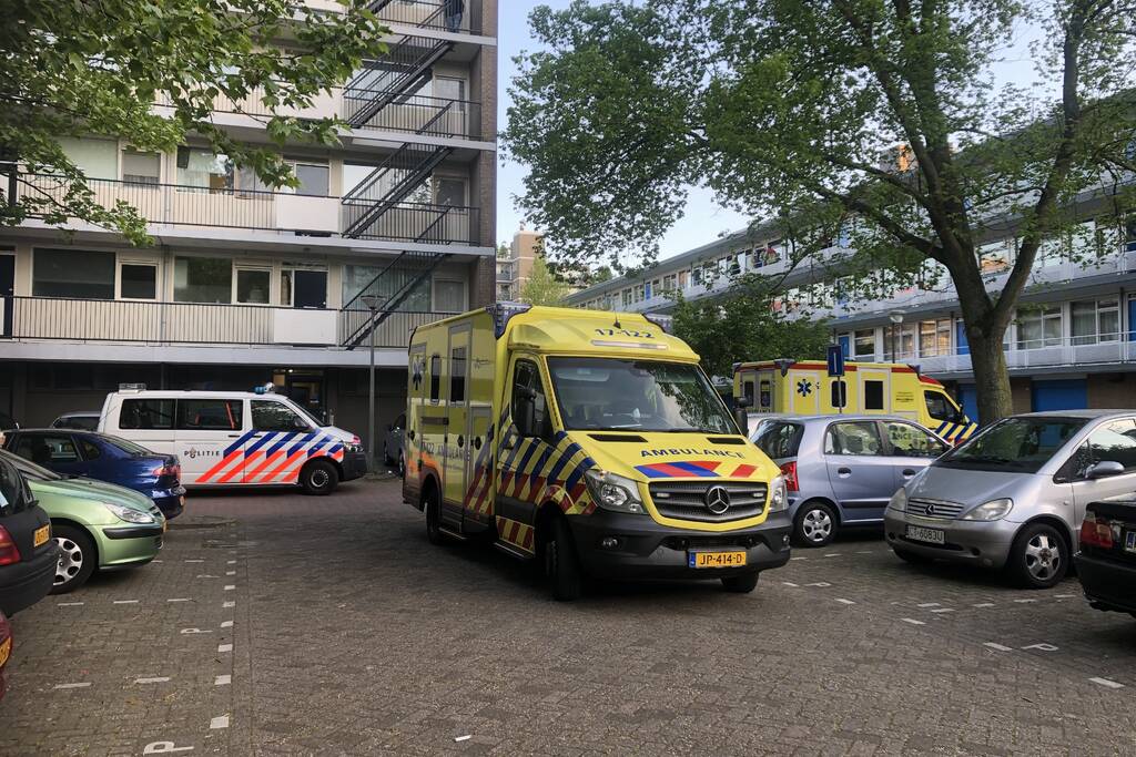 Traumahelikopter trekt veel bekijks