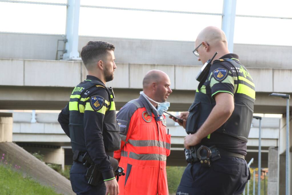 Traumahelikopter trekt veel bekijks