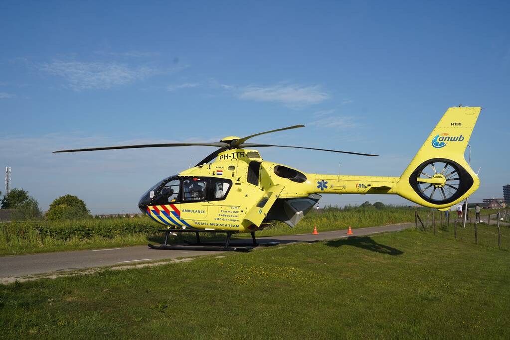 Veel bekijks bij inzet traumahelikopter
