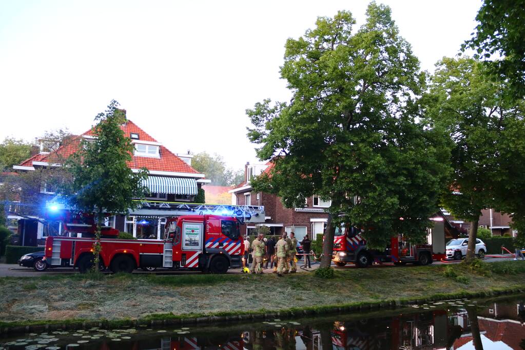 Flinke brand in schuur