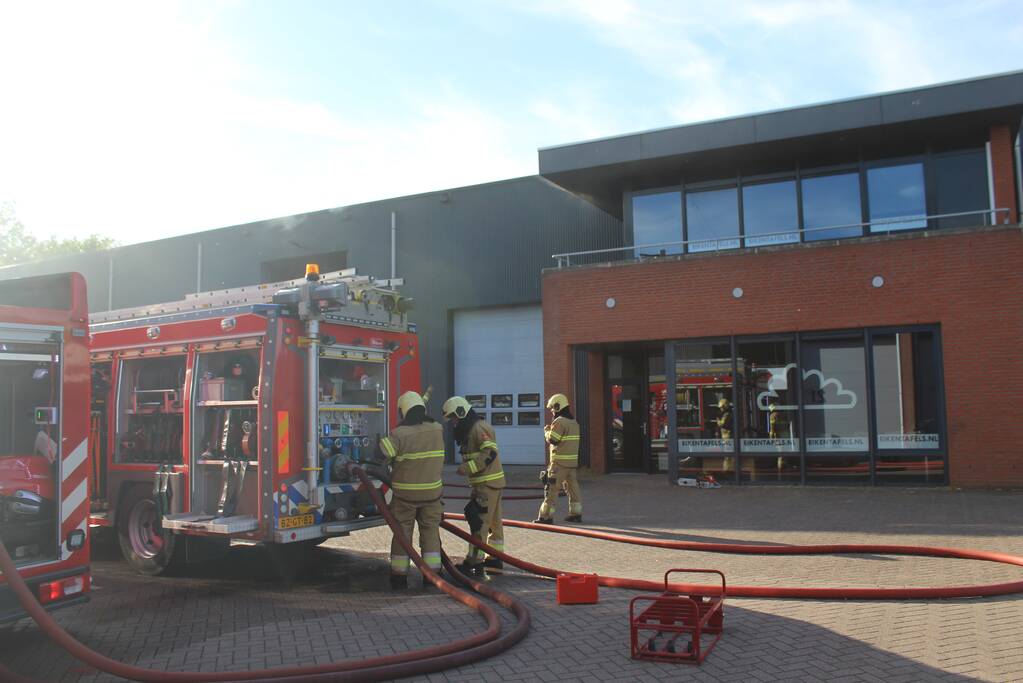 Pand staat vol met rook