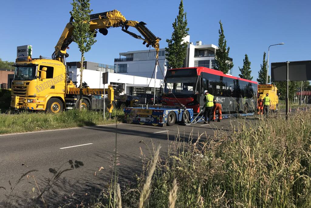 Enorme verkeersopstopping door gestrande stadsbus