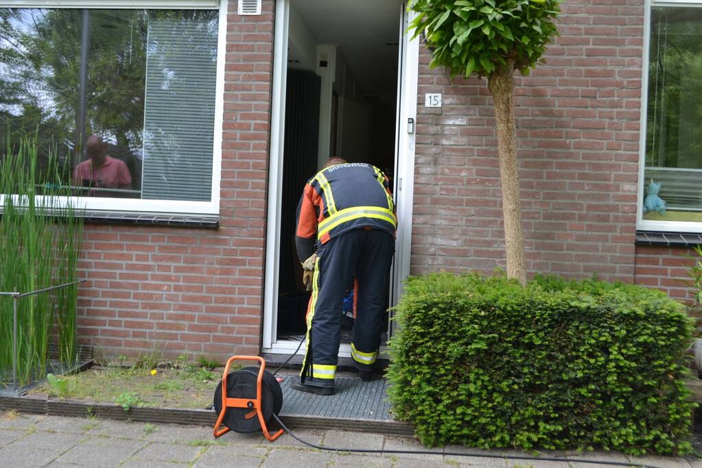 Leiding CV-ketel zet woning vol water