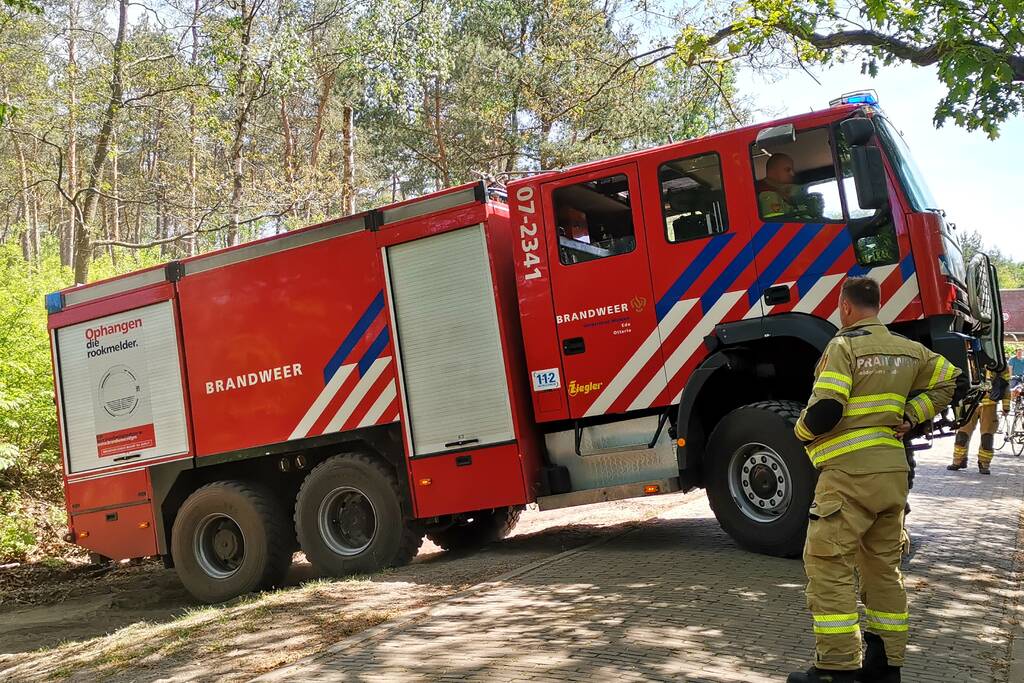 Natuurbrand op de Ginkelse Heide