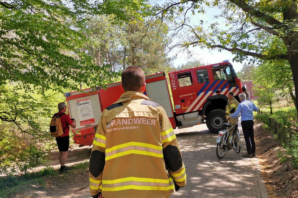Natuurbrand op de Ginkelse Heide