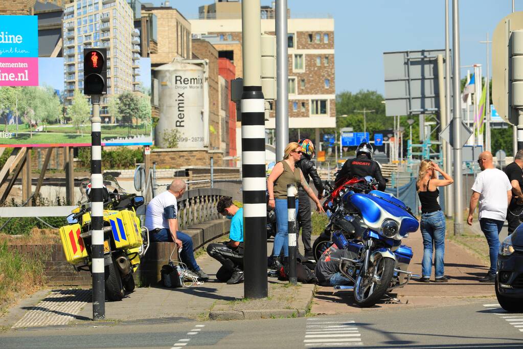 Motorrijder gewond bij ongeval