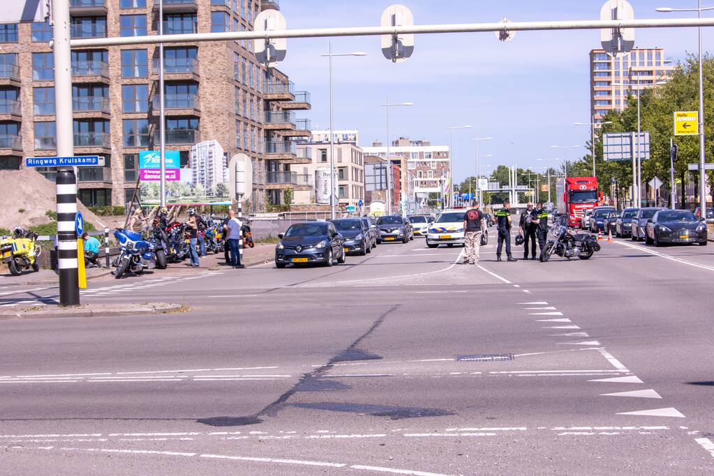Motorrijder gewond bij ongeval