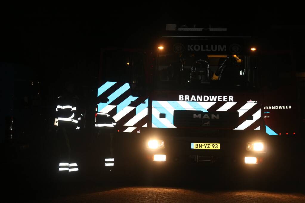 Brand ontstaan in auto