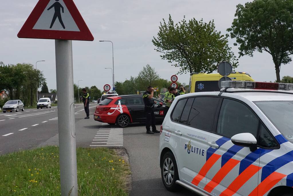 Gewonden bij aanrijding met scooter