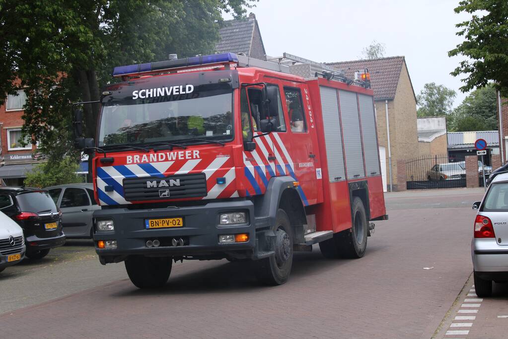Brand in ondergrondse vuilcontainer