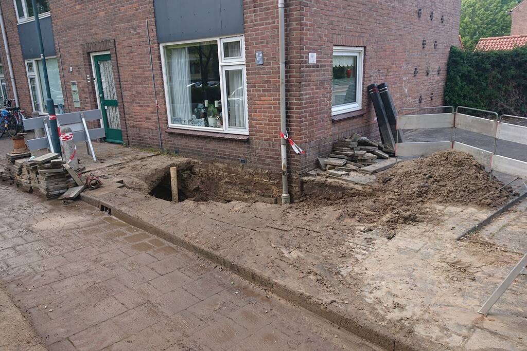 Wederom waterleiding gesprongen