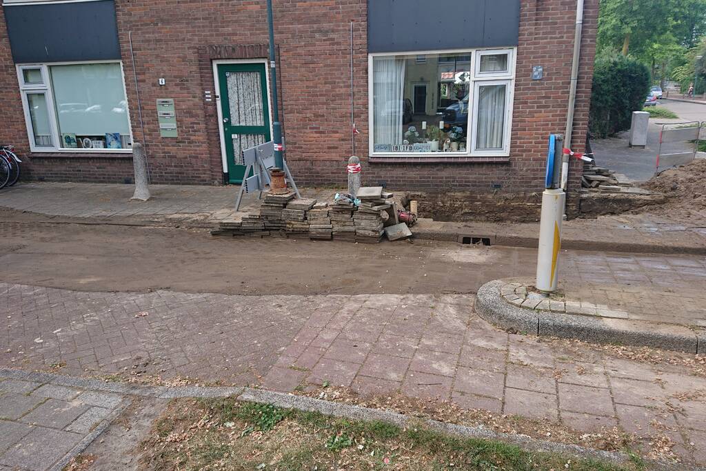 Wederom waterleiding gesprongen