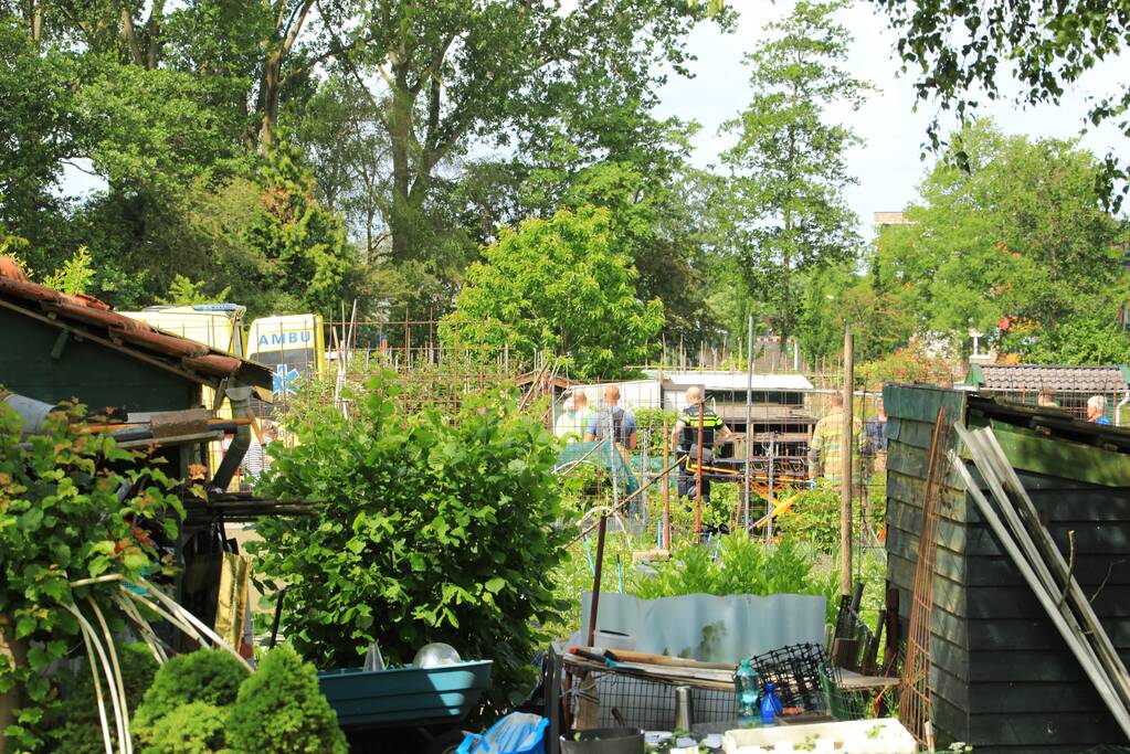 Persoon overleden op volkstuinenterrein