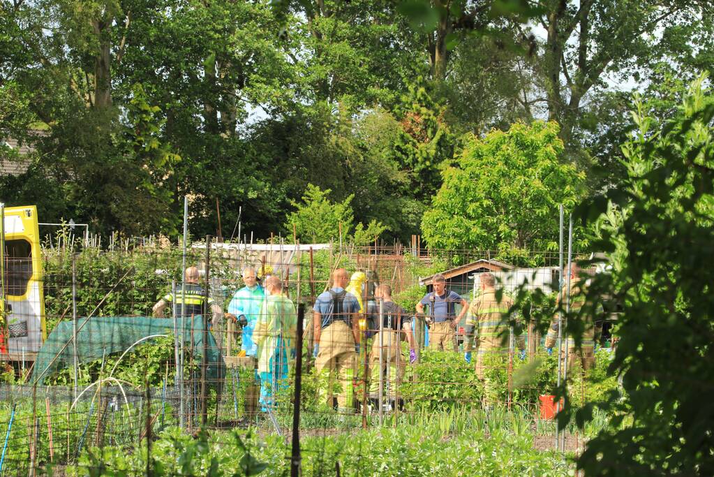 Persoon overleden op volkstuinenterrein