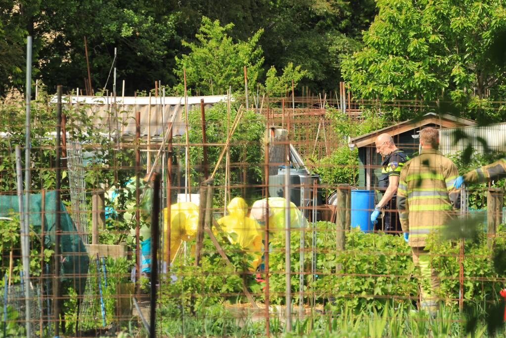Persoon overleden op volkstuinenterrein