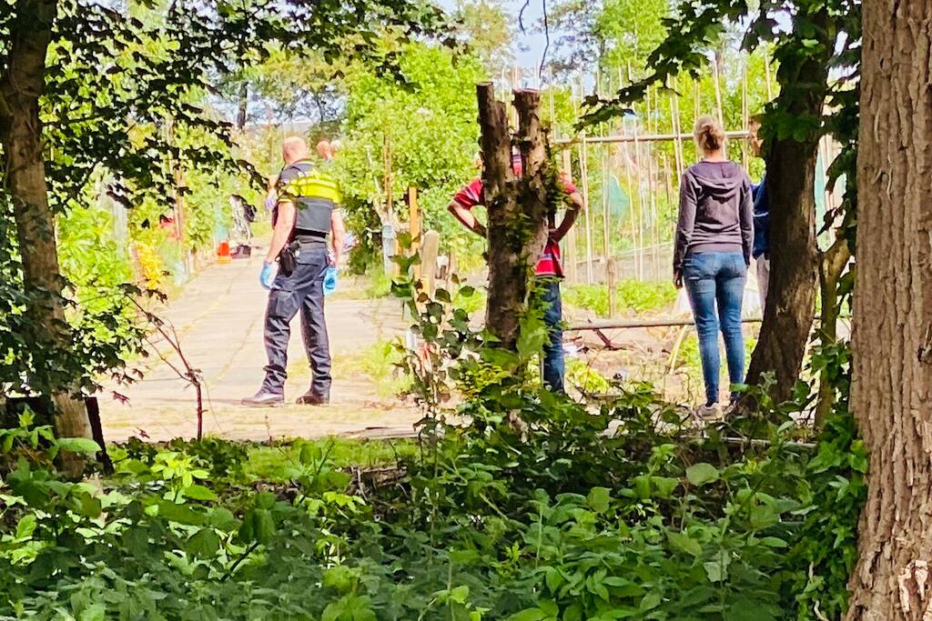 Persoon overleden op volkstuinenterrein