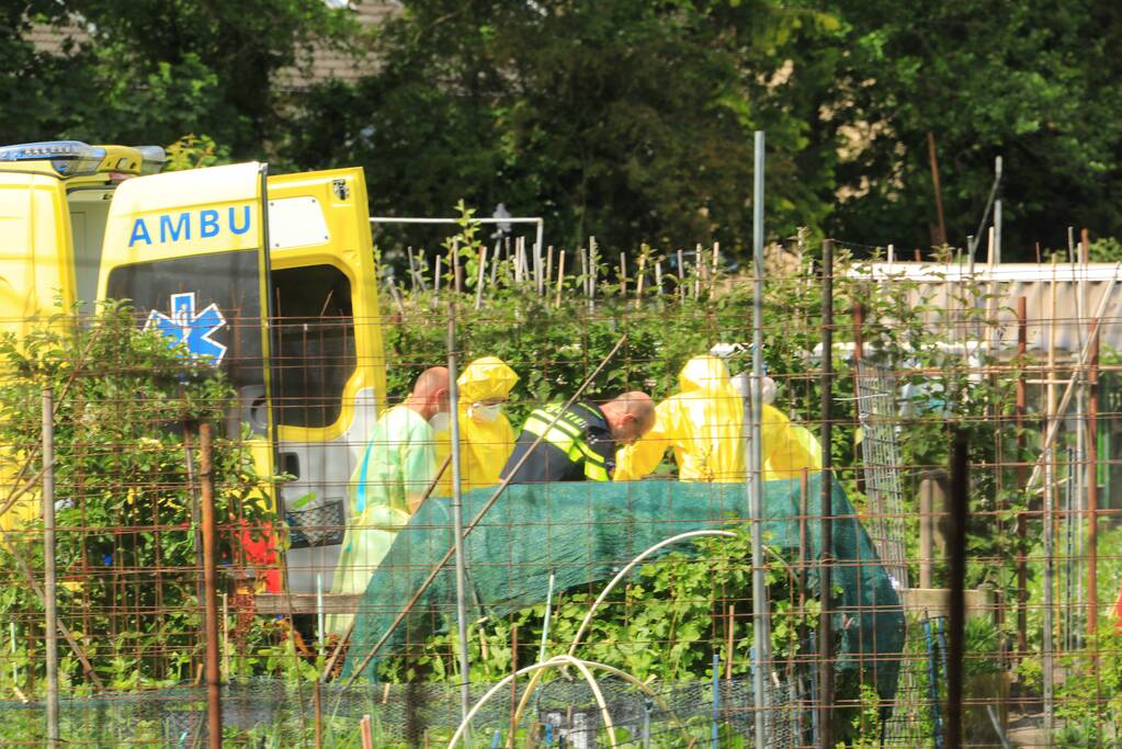 Persoon overleden op volkstuinenterrein