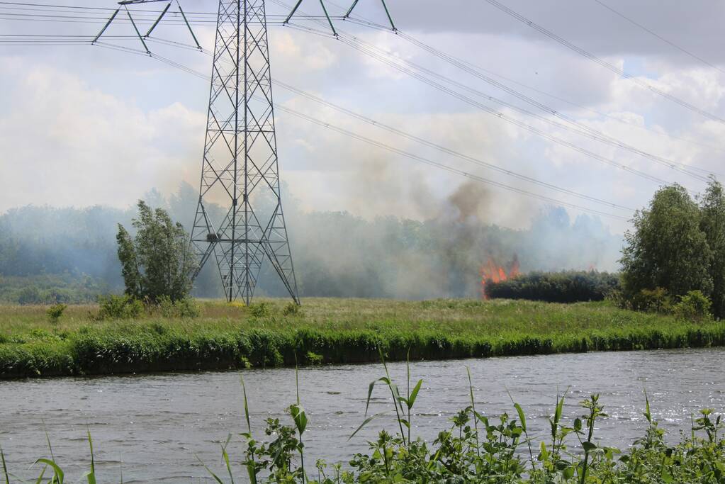 Grote brand in natuurgebied