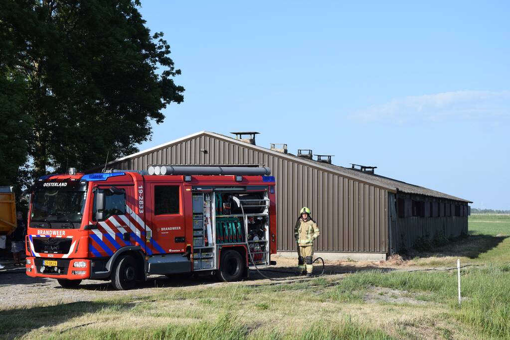 Uitslaande brand in schuur snel onder controle