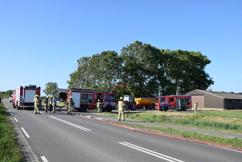 Uitslaande brand in schuur snel onder controle