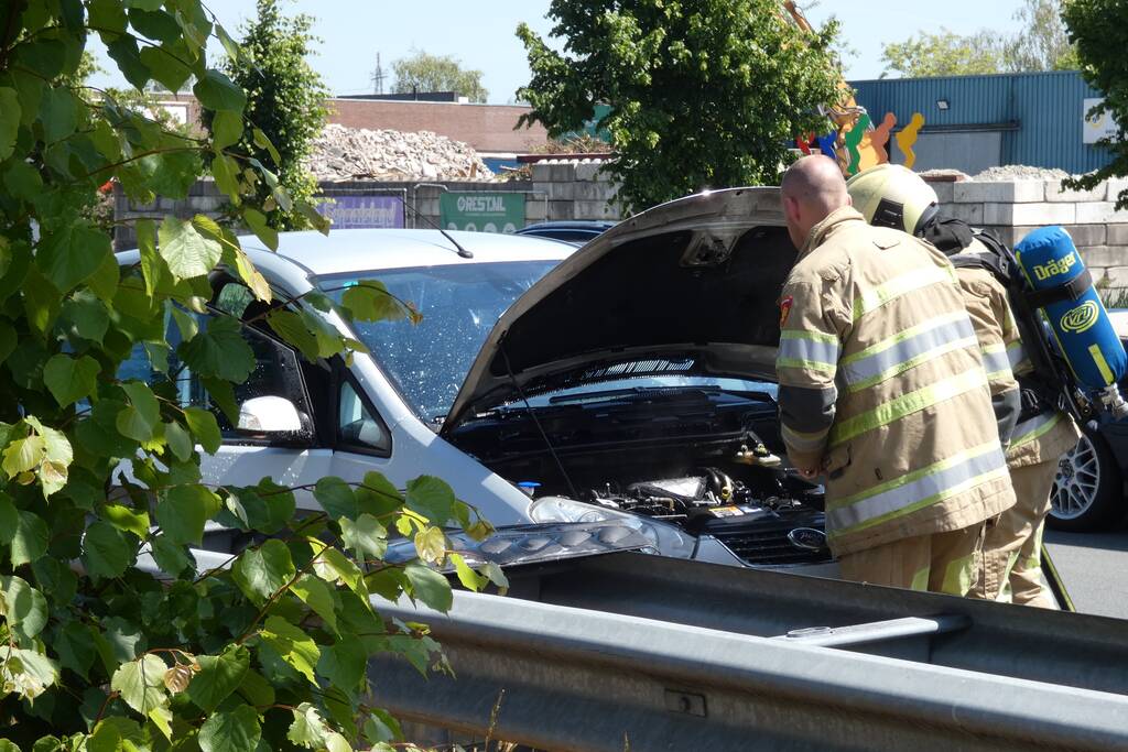 Brand in motorcompartiment