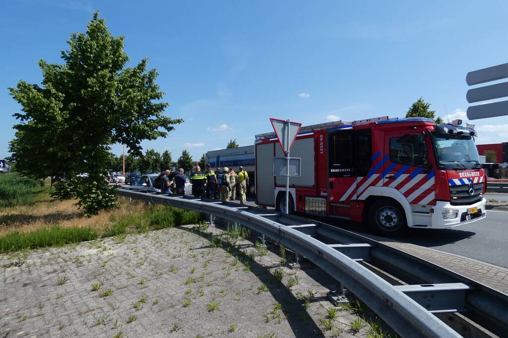 Brand in motorcompartiment