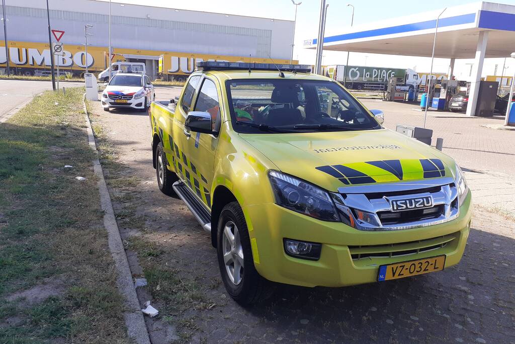 Ongeval tussen vrachtwagen en personenauto