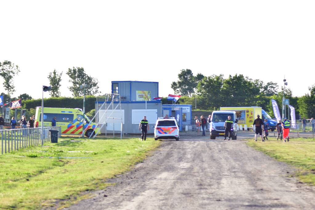 Persoon gewond na ongeval op crossbaan