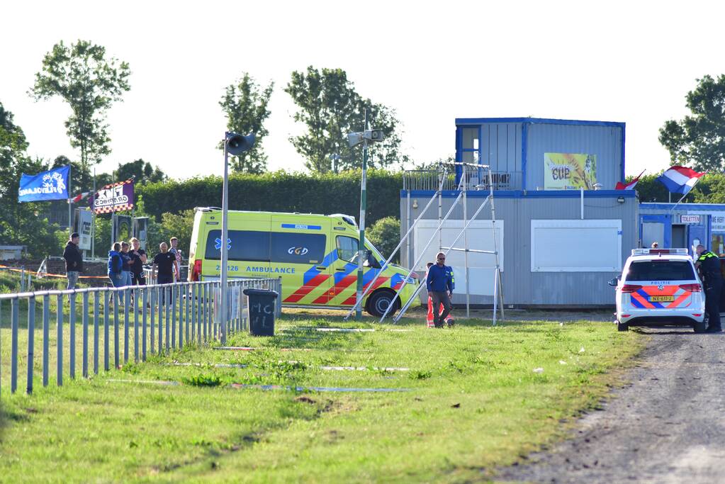Persoon gewond na ongeval op crossbaan