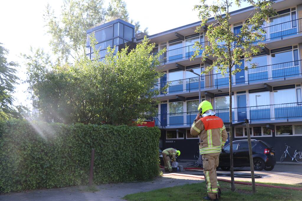 Brand na explosie in flatwoning